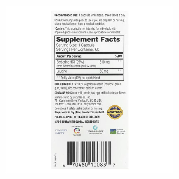 Enzymedica Berberine 60 cps