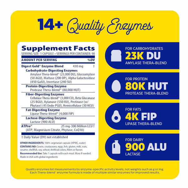 Enzymedica, Digest Gold, 90 cps (20% de Descuento)