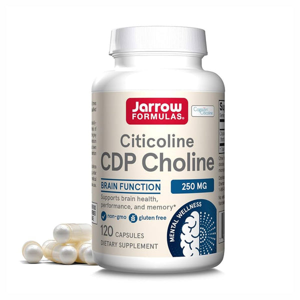 Jarrow, Citicoline CDP Choline, 250mg, 120 cps - Compra 1 lleva el otro al 50% - 2 frascos por $103.49