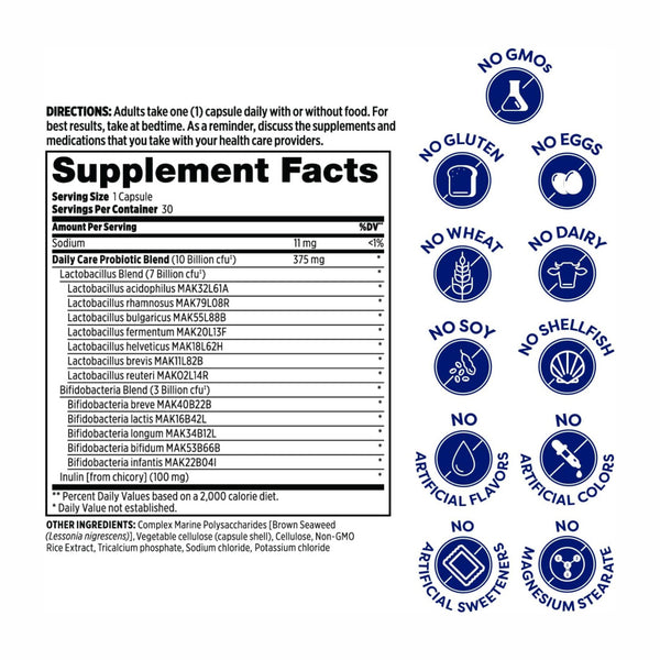 Probulin, Daily Care Probiotic 30 cps - Compra 1 lleva el otro al 50% - 2 frascos por $44.99