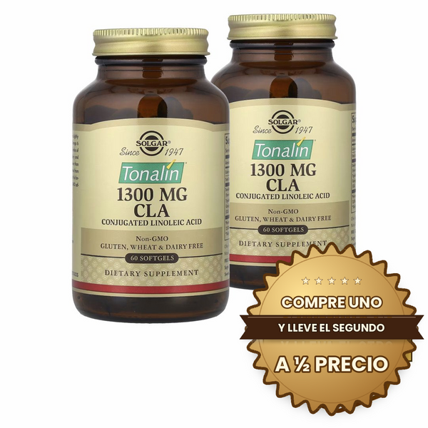 Solgar, Tonalin CLA, 1,300 mg, 60 cps - COMPRE UNO Y LLEVE EL SEGUNDO A ½ PRECIO