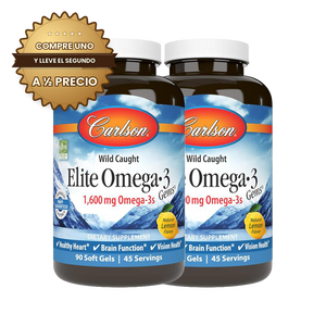 Carlson Elite Omega 3 90 caps - COMPRE UNO Y LLEVE EL SEGUNDO A 1/2 PRECIO