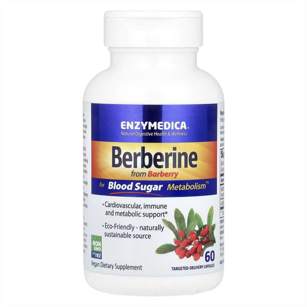 Enzymedica Berberine 60 cps - Compra 1 lleva el otro al 50% - 2 frascos por $42.74