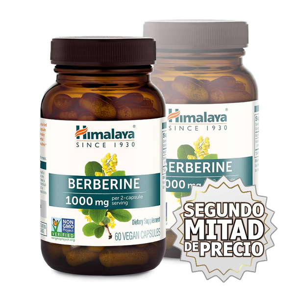 Himalaya Berberine 1000mg 60 cps - COMPRE UNO Y EL SEGUNDO A ½ PRECIO