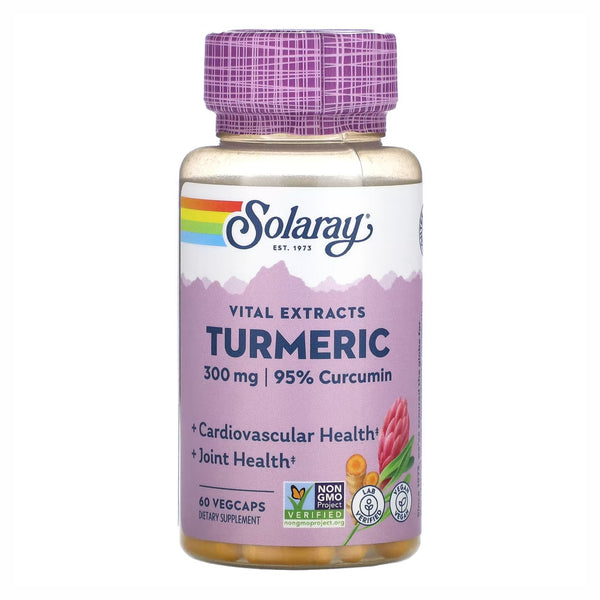 Solaray, Turmeric, 600mg, 60 cps (20% de Descuento)
