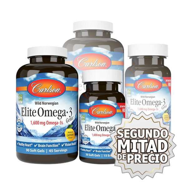 Carlson, Elite Omega 3, 90+30 caps GRATIS