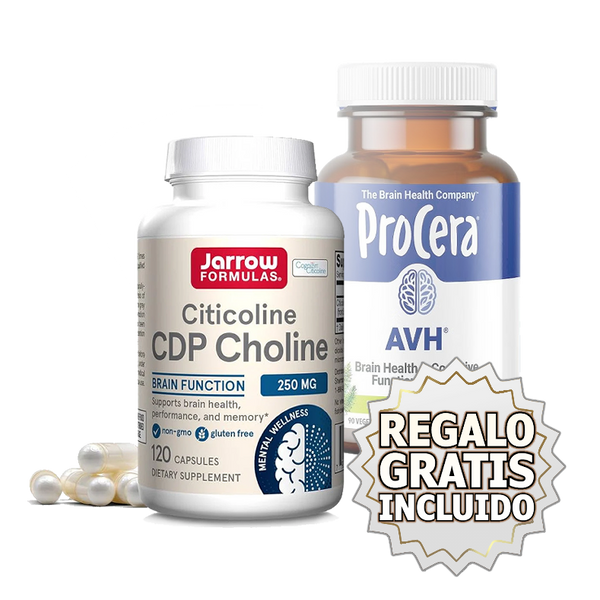 Jarrow Citicolina CDP Colina 120 cps y Recibe Procera AVH, 90 cps GRATIS