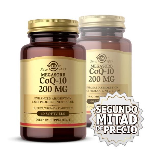 Solgar, CoQ10, 200mg, 60 cps - COMPRE UNO Y EL SEGUNDO A ½ PRECIO