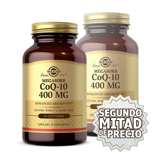 Solgar, CoQ10, 400mg, 60 cps  - COMPRE UNO Y EL SEGUNDO A ½ PRECIO