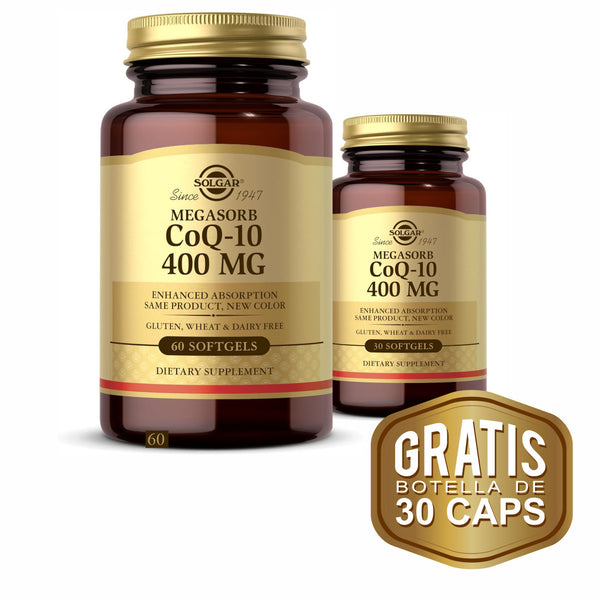 Solgar, CoQ10, 400mg, 60 cps + 30 cps GRATIS