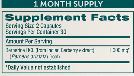 Himalaya Berberine 1000mg 60 cps - Compre uno y lleve otro al 50%