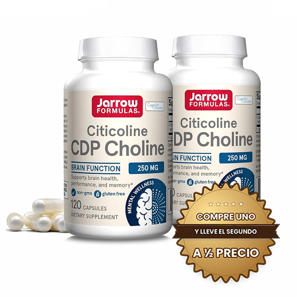 Jarrow Citicolina CDP Colina 250mg 120 cps - Compre uno y lleve el segundo a mitad de precio