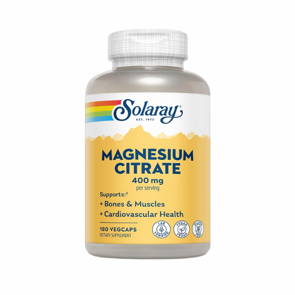 Solaray Mag Citrate 400mg (frasco individual)
