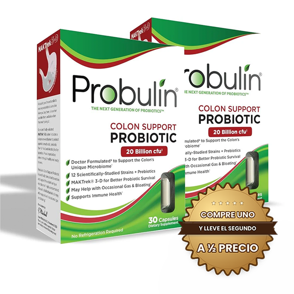 Probulin Soporte de Colon 30 cps - Compre uno y lleve el segundo a mitad de precio