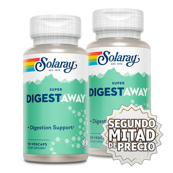 Solaray, Super Digest Away, 90 cps - COMPRE UNO Y EL SEGUNDO A ½ PRECIO
