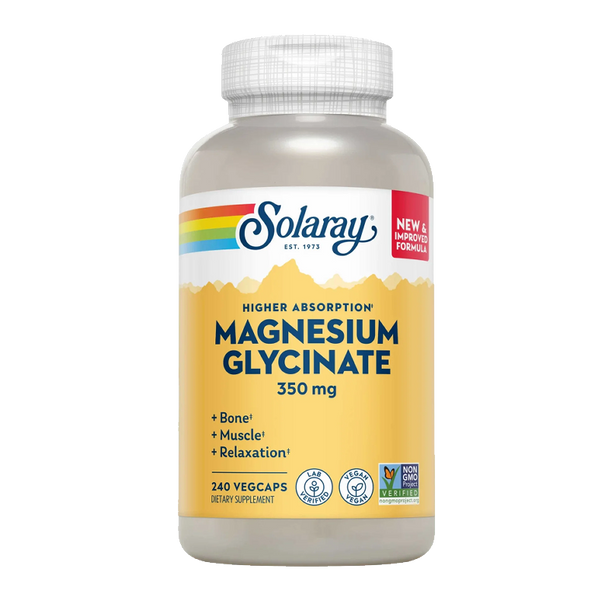 Solaray, Mag Glycinate, 350mg, 120 cps