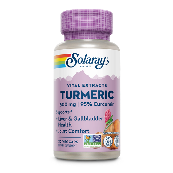 Solaray, Cúrcuma, 600mg, 30 cps